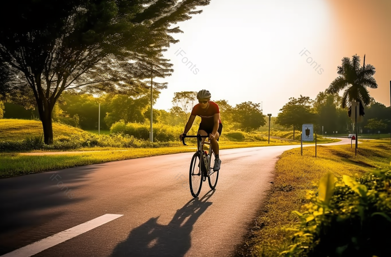 运动装备齐全在户外骑自行车的女人,高清,摄影图,摄影图片,图片大全,摄影图免费下载